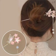 SHENGMEI JEWELRY 古典花朵流蘇髮簪