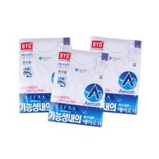 BYC aerosh涼感短袖機能背心 3入