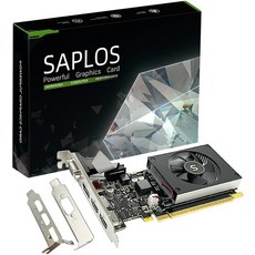 SAPLOS GT 730 4GB 그래픽 카드 듀얼 HDMI 디스플레이포트 VGA DDR3 64비트 로우 프로파일 비디오 PC DirectX 12 컴퓨터 GPU 저전력 PCI