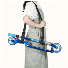 킥보드 자전거 사다리 운반 멀티 캐리 어깨 스트랩 휴대용 숄더벨트 킥보드가방, 1개, 블랙