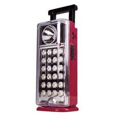 太星電工 夜巡俠 LED充電式照明燈 輕巧手提多功能燈 - 露營/巡邏適用, 1個, 紅色