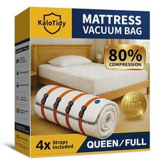 Memory Foam Mattress Vacuum Bag Heavy-Duty Mattress Storage Bag for Moving and Transport Mattres, Memory Foam Mattress Vacuum Ba
