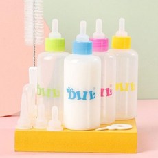 애완동물 반려동물 젖병 세트 수유병, 60ml 색상 랜덤, 1개