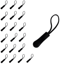 유아온 고탄력 지퍼연장 다용도 풀러, 30개, 검정색