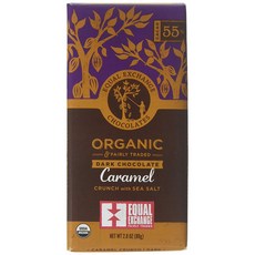 이퀄익스체인지 다크 초콜릿 카라멜 크런치 씨 솔트 카카오 55%, 1개, 80g