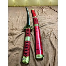 航海王1:1全金屬刀鞘鋁合金海賊王索隆歷代佩刀-和道一文字-雪走-三代鬼徹-名刀秋水-閻魔航海王動漫-羅鬼哭-鷹眼黑刀夜, 1個, 三代鬼徹