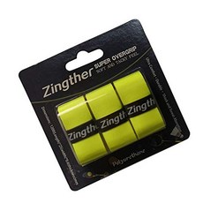 Zingther 슈퍼 끈적 끈적한 오버 그립 3 그립, 네온 옐로우, 1개