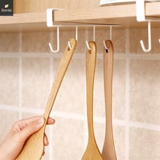 주방 선반꽂이 행거형 컵걸이 4구 컵거치대 머그컵걸이대 머그컵걸이 주방걸이