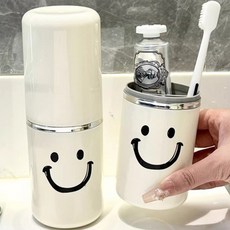 양치용품보관컵 여행용 휴대용 칫솔치약보관컵케이스, 상품선택, 화이트, 1개