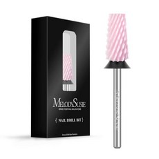 네일드릴비트 정리 셀프 전문가용 멜로디수지 테이퍼드 배럴 네일 드릴 비트 332 카바이드 텅스텐 매니큐어 페디큐어 큐티클 젤 폴리싱에 적합 기술자용 비트및 로즈 골드 시리즈 비, Extra Coarse-XC, Pink, 1