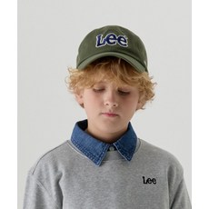 LEE KIDS 빅 아플리케 볼캡 카키 LK2501CA02KH, 54