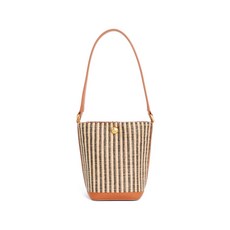 라코스테 스트라이프 아플리케 버킷 백