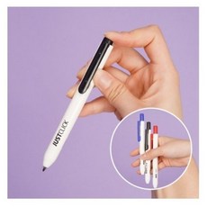 똑딱이 네임펜 3color, Black, 1개