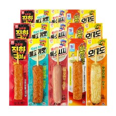 [푸드원스토어] 불고기3+직화3+톡3+숯3+휠3 편의점 인기핫바 세트, 15개, 70g