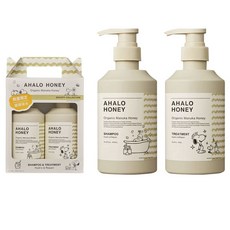 AhaloHoney 史努比美髮系列麥盧卡蜂蜜洗髮精 450ml+潤髮乳 450g組, 1個