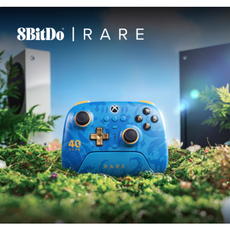 [레르콘] 8Bitdo 얼티메이트 무선 게임패드 XPro+ Rare40주년 기념 콜라보 버전 Xbox 공식 수권 Xbox계열/PC/IOS/Android, 1개, 게임패드+수납 파우치