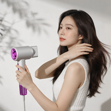 AGVAKLD 순환기능 BLDC 헤어 드라이기 음이온 저소음 초경량 휴대용 가정용, 그레이, X2S