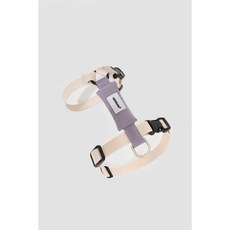 HiDream寵生幾何 山谷系列-貓貓工型胸背牽繩組 貓牽繩 寵物外出 寵物胸背, 牛乳拼紫, 1個