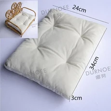 신생아 사진 의자 침대 복고풍 바구니 아기 사진 소품 컨테이너 유아 포즈 촬영 스튜디오 액세서리, mat 05