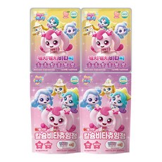 캐치티니핑 캐치캐치비타씨 40정 2개 + 칼슘비타 츄잉정 52.5g 2개 세트, 1세트