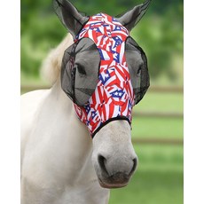 Harrison Howard 슈퍼 컴포트 스트레치 플라이 마스크 자외선 차단 기능이 있는 넓은 눈 공간 피부에 부드러운 통기성 로즈 핑크 XL 엑스트라 풀 사이즈, Cob (Medium), 플래그 그리드