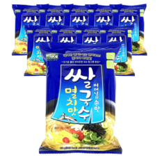 백제 봉지면 쌀국수 멸치맛, 92g, 10개