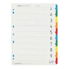 문화 바인더인덱스(A391-7 A4 10분류 수입색지)big7+9HhU