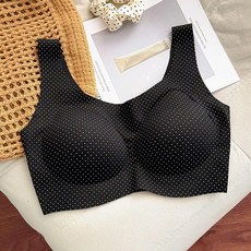 少女心碎花背心內衣女固定杯防走光聚攏提拉文胸薄款