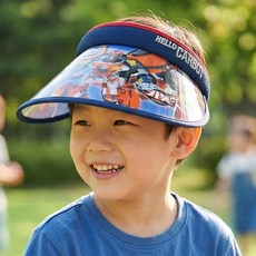 카봇 캐릭터가 멋있게 디자인된 헬로카봇 아동 썬캡 모자