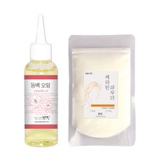 맑을담 케라틴파우더 동백오일 100g+500ml, 1개