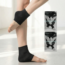 풋필터 수딩 힐 패드 뒤꿈치 발 각질케어 보습양말, 블랙, 2세트