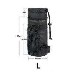 자전거 병 홀더 사이클링 물병 캐리어 파우치 MTB 절연 주전자 핸들 바 가방 액세서리, 2) L, 1개