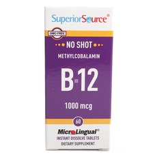 Superior Source 維生素B12補充錠, 1個, 60入