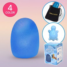 [MSMULTIVERSE] 느낌 천국 극락템 로제 공 스퀴시 스트레스볼 핫한 슬라임 실링볼 말랑이 젤리볼+파우치, 블루