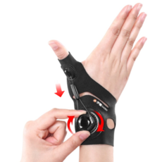 오벳 방아쇠 수지 엄지 손가락 보호대 터널증후군, 1개, 검정