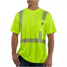 카하트 남성 HV 포스 릴랙스 2종 티셔츠, X-Large, Brite Lime