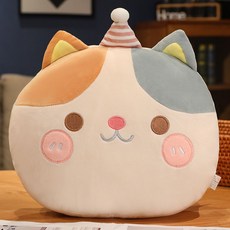 卡通暖手抱枕, 貓咪【30cm】