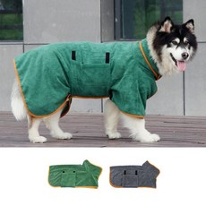 강아지 고양이 샤워 수건 XL 소프트 타올 가운 목욕 반려 펫 동물, 본상품선택
