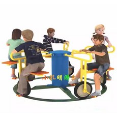 회전 세발 자전거 놀이기구 원형 놀이터 다인용 동그라미, 5인용회전의자