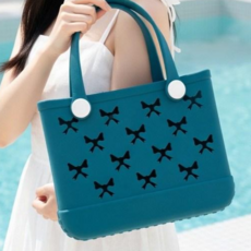 EVA 방수 목욕가방 수영가방 비치백 다용도백 목욕바구니, 청록