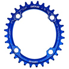 덱카스 원형 타원형 104BCD 30T 32T 34T 36T 38T 좁은 와이드 체인링 단일 6/7/8/9/10/11/12 속도