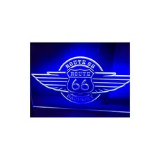 Route 66 루트 66 LED 네온 사인 라이트 간판 레이스웨이 블루