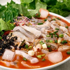 고성 부부횟집 도다리물회 집들이선물 캠핑음식 밀키트 산지직송 야식, 1세트, 610g