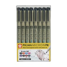 사쿠라 피그마마이크론 PN 8색세트 XSDK-PN-8