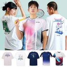 요넥스 남성 여성 티셔츠 반팔 오버핏 게임웨어 경기복 24년