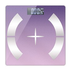 智能超薄APP藍牙體重計 超薄設計 APP數據追蹤 精準測量 全家適用, 06-紫色, 1個, A1
