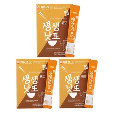 생생낫또 국산백태 동결건조 낫또 그대로 100% 특허균주로 발효 비건인증 HACCP인증, 3개, 105g