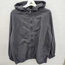 에어워크 주니어 봄 초등 주니어 남녀공용 나일론 바람막이 점퍼 편안한 데일리 아우터 (차콜)