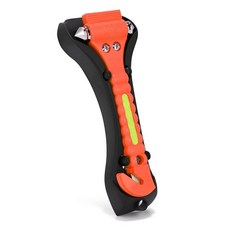 Yiader 창문 브레이커 안전벨트 커터가 있는 2-in-1 비상 탈출 도구 가족 구조 및 교통 사고 탈출용 자동차 안전 해머 230367 8455337475, 주황색