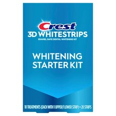 Crest 3DWhitestrips Whitening Starter Kit at-Home Teeth Whitening 10 Treatments